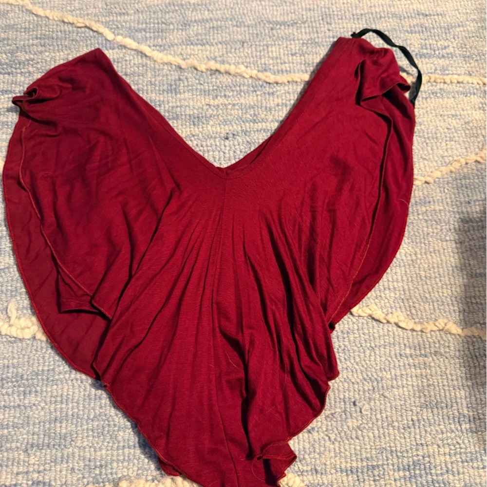 Joyce Leslie Burgundy Top